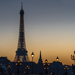 Paris at dusk
