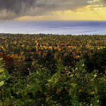 Alligator Hill Panorama of Sleeping Bear Bay -2. 24&rdquo;x72&rdquo;