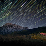 Sky fireworks in Urkiola Natural Park