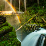 Rainbow at the Top of the Falls