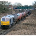 60066 freight petrol 6B33 Theale to Robeston Acton Turville 17-12-13 2