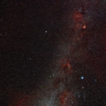 Hydrogen-alpha Faint Clouds to The East of Orion December 2024 Dark Version