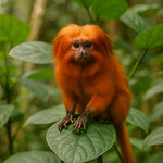 Montreal CA - Biodome - Goldenes L&ouml;wen&auml;ffchen - Leontopithecus rosalia - Golden lion tamarin 01