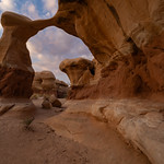 Metate Arch at Sunset