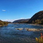 Potomac River at Harper's Ferry, WV. Maryland on the left, West Virginia right.