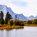 October in the Tetons, Lone Paddler