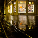 Rain in Amsterdam w/ reflections