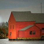 Red Barn at Christmas