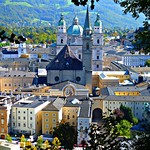 Salzburg, Austria (auf dem M&ouml;nchsberg), &agrave; la colline du moine, on the hill of the monk, sulla collina del frate, en la colina del monje