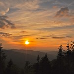 Clingman's Dome Road Sunset