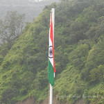 Indian flag after raining