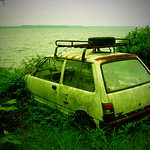 Lakeside car