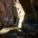 Rainbow Falls Manitou Springs Colorado, Graffiti Falls