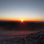 Blowing snow at sunrise 4/3/12