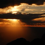 sunset from sandia peak