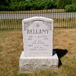 Masonic Tombstone - Bro. Roy J. Bellamy 1895 - 1972 his wife Lila Peters 1894 - 1949 their son infant Gerald