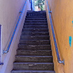 Blue and yellow stairs, Bisbee