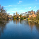 The Lake of Love in Minnewaterpark, Bruges