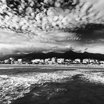 A strip of land between the sky and the sea