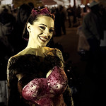 024592-58-Beautiful Tattooed Woman in Red Dress-2