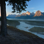 Athabasca River and Mount Christie