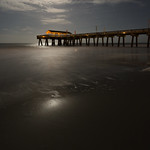 Tybee Pier in the Moonlight