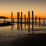 Port Willunga Beach, South Australia at sunset