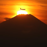 Mt.Fuji of Today(Dec.9,2015)Airplane over the mountain)