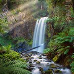 Sunrays above Hopetoun Falls