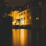 Old mill at Čertovka canal in Prague...
