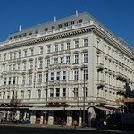 Wien, 1. Bezirk (the art of very renowned public places at the old center of Vienna), Philharmonikerstra&szlig;e/K&auml;rntner Stra&szlig;e/Maysedergasse (Hotel Sacher/Caf&eacute; Mozart)