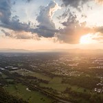 Aerial Panorama of Roanoke Virginia