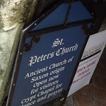 Church of St Peter - High Street, Shaftesbury - church sign