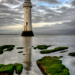 NEW BRIGHTON LIGHTHOUSE (PERCH ROCK), NEW BRIGHTON, MERSEYSIDE, ENGLAND.