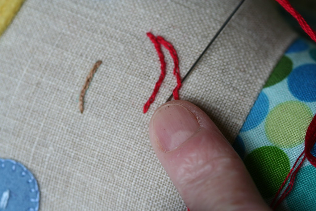Tutorial How to Bury a Knot ilovefabric blog
