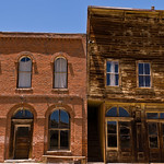 Post Office - and at right - Bodie Odd Fellows Lodge