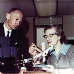 Nancy Grace Roman with Buzz Aldrin