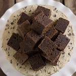 Chocolate cookie dough cake 3