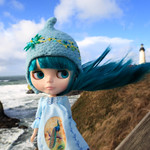 Windy day at Yaquina Head Lighthouse