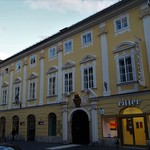 Klagenfurt, Carinthia, state of Austria (the art of very historic places and listed buildings at the center of Klagenfurt), Burggasse/Domgasse (Burg)