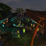 this is pretty nice warm/cool lighting on the tropical huts