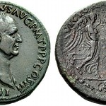 An Excessively Rare and Highly Unusual Roman Orichalcum Sestertius of Vespasian (69-79 C.E.), a Superb Unusual Portrait