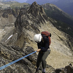 The Bugaboos - Alana Rappelling Eastpost
