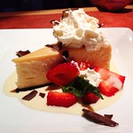 white chocolate cheesecake @ Milestones Grill & Bar