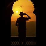 Por-do-sol no Santuario Sajjangarh