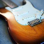 Fender Deluxe Stratocaster. Corona, California. Solid swamp ash body.