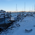 Frozen harbor