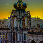 Dresden, Zwinger, Kronentor in der Langgalerie