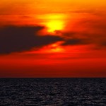 cloudy sunset - Tel-Aviv beach