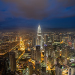 Blues on top of the city